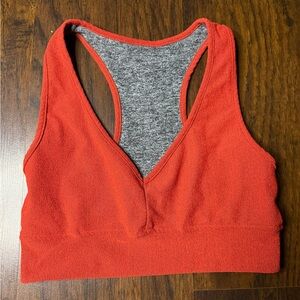 Five Dancewear V-Neck Racerback Bralette in -orange